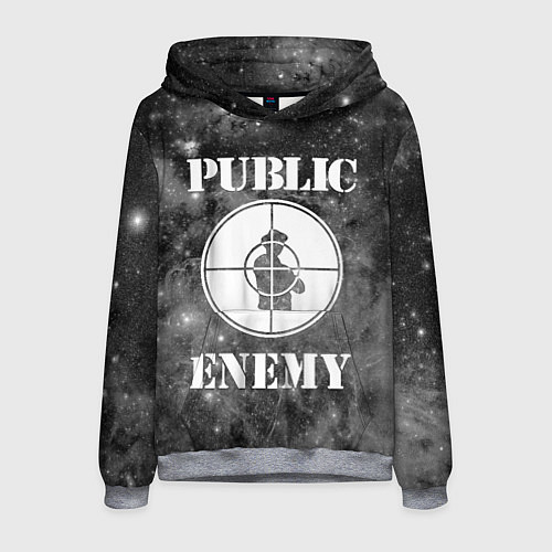 Мужская толстовка PUBLIC ENEMY / 3D-Меланж – фото 1