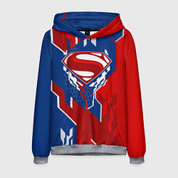 Толстовка-худи мужская Знак Супермен, цвет: 3D-меланж