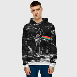 Толстовка-худи мужская Dark Side of the Moon Stick, цвет: 3D-белый — фото 2