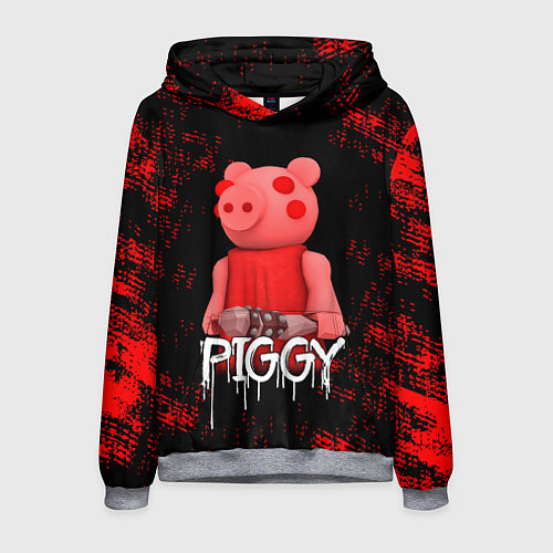 Мужская толстовка Roblox Piggy / 3D-Меланж – фото 1