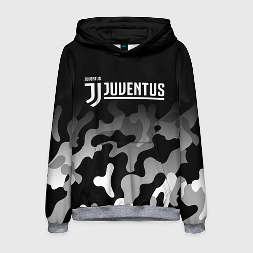 Мужская толстовка JUVENTUS ЮВЕНТУС / 3D-Меланж – фото 1