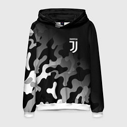 Толстовка-худи мужская JUVENTUS ЮВЕНТУС, цвет: 3D-белый