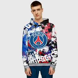 Толстовка-худи мужская PSG FC, цвет: 3D-меланж — фото 2