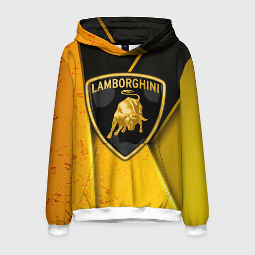 Мужская толстовка Lamborghini / 3D-Белый – фото 1