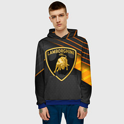 Толстовка-худи мужская Lamborghini, цвет: 3D-синий — фото 2