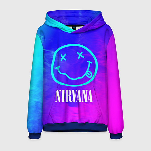 Мужская толстовка NIRVANA НИРВАНА / 3D-Синий – фото 1
