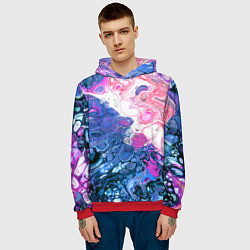 Толстовка-худи мужская Акрил, цвет: 3D-красный — фото 2