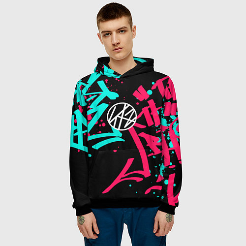 Мужская толстовка Stray Kids / 3D-Черный – фото 3
