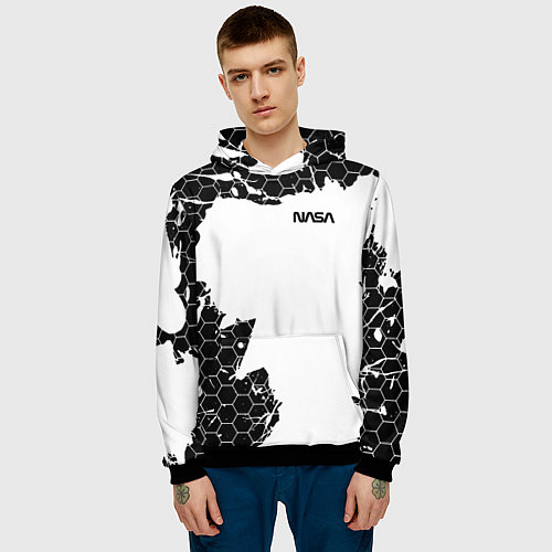 Мужская толстовка NASA / 3D-Черный – фото 3