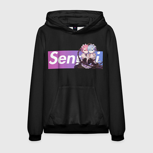 Мужская толстовка Re:Zero / 3D-Черный – фото 1