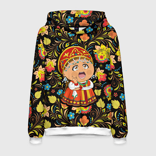 Мужская толстовка Русская красавица / 3D-Белый – фото 1