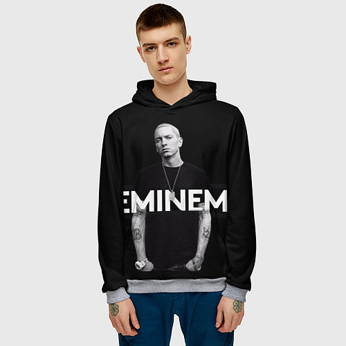 Мужская толстовка EMINEM / 3D-Меланж – фото 3
