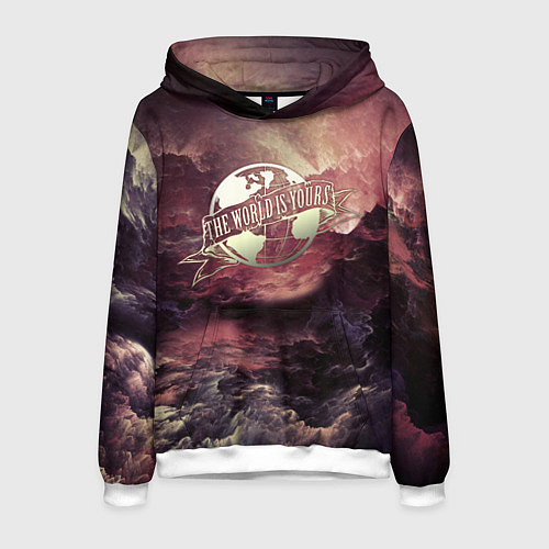 Мужская толстовка The World Is Yours / 3D-Белый – фото 1