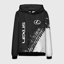 Толстовка-худи мужская LEXUS ЛЕКСУС, цвет: 3D-черный