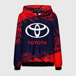 Толстовка-худи мужская TOYOTA ТОЙОТА, цвет: 3D-черный