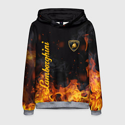 Толстовка-худи мужская LAMBORGHINI, цвет: 3D-меланж