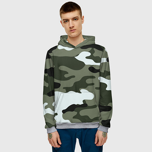 Мужская толстовка Camouflage 2 / 3D-Меланж – фото 3