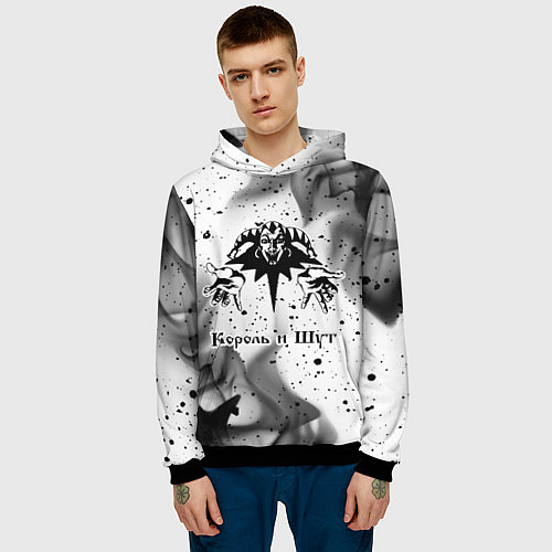 Мужская толстовка КОРОЛЬ И ШУТ / 3D-Черный – фото 3
