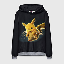 Толстовка-худи мужская Pikachu Pika Pika, цвет: 3D-меланж
