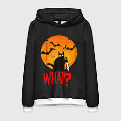 Мужская толстовка What Cat Halloween