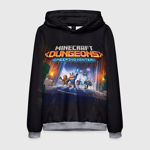 Мужская толстовка Minecraft Dungeons / 3D-Меланж – фото 1