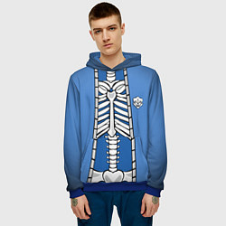 Толстовка-худи мужская КУРТКА САНСА SANS, цвет: 3D-синий — фото 2