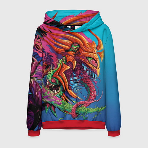 Мужская толстовка HyperBeast / 3D-Красный – фото 1