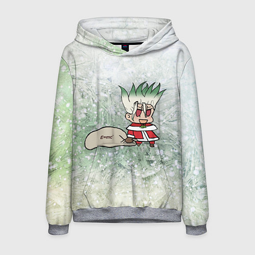 Мужская толстовка Доктор Стоун новогодний / 3D-Меланж – фото 1