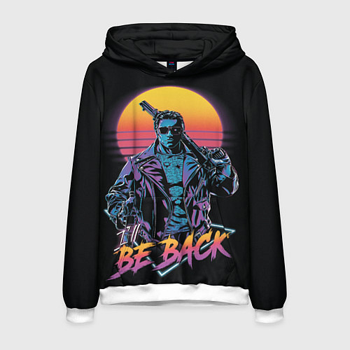 Мужская толстовка I WILL BE BACK TERMINATOR / 3D-Белый – фото 1