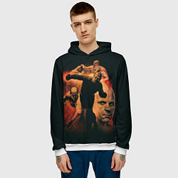 Толстовка-худи мужская Федор Емельяненко Император, цвет: 3D-белый — фото 2