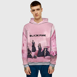Толстовка-худи мужская BLACKPINK x PUBG, цвет: 3D-меланж — фото 2