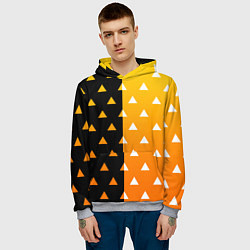 Толстовка-худи мужская ZENITSU ЗЕНИТСУ КИМОНО, цвет: 3D-меланж — фото 2