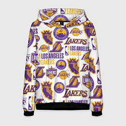 Толстовка-худи мужская LAKERS LOGO, цвет: 3D-черный