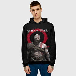 Толстовка-худи мужская God of War, цвет: 3D-черный — фото 2