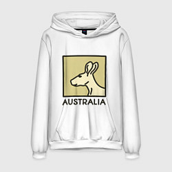 Толстовка-худи мужская Australia, цвет: 3D-белый