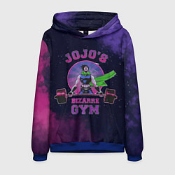 Толстовка-худи мужская JoJo’s Bizarre Adventure Gym, цвет: 3D-синий