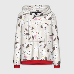 Толстовка-худи мужская 101 Dalmatians, цвет: 3D-красный