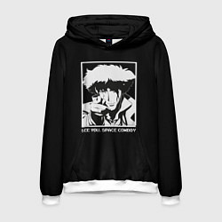 Толстовка-худи мужская Увидимся, ковбой, цвет: 3D-белый