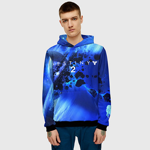 Мужская толстовка DESTINY 2 / 3D-Черный – фото 3