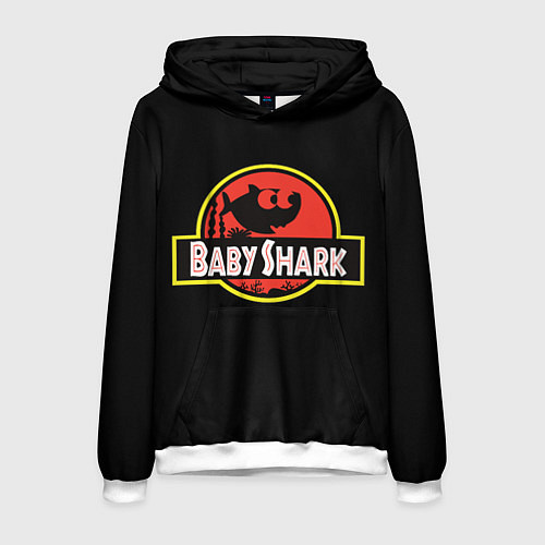 Мужская толстовка Baby Shark / 3D-Белый – фото 1