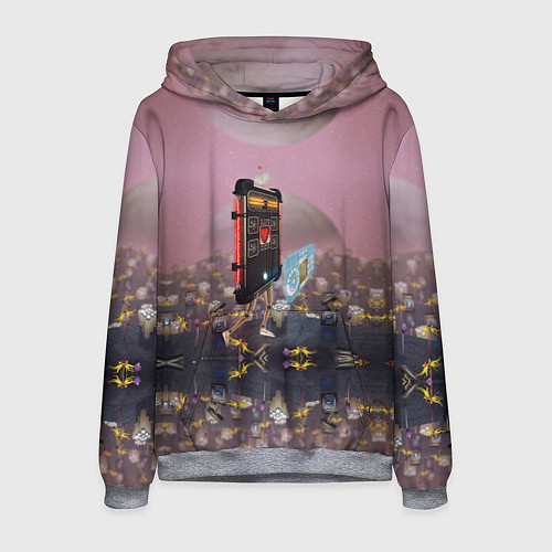 Мужская толстовка AbstractWalking / 3D-Меланж – фото 1