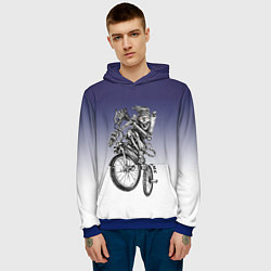 Толстовка-худи мужская BMX, цвет: 3D-синий — фото 2