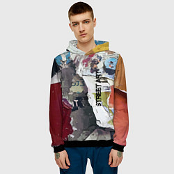 Толстовка-худи мужская Street art, цвет: 3D-черный — фото 2