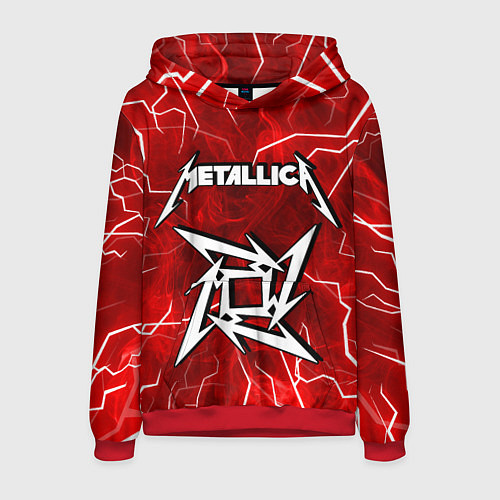 Мужская толстовка METALLICA / 3D-Красный – фото 1