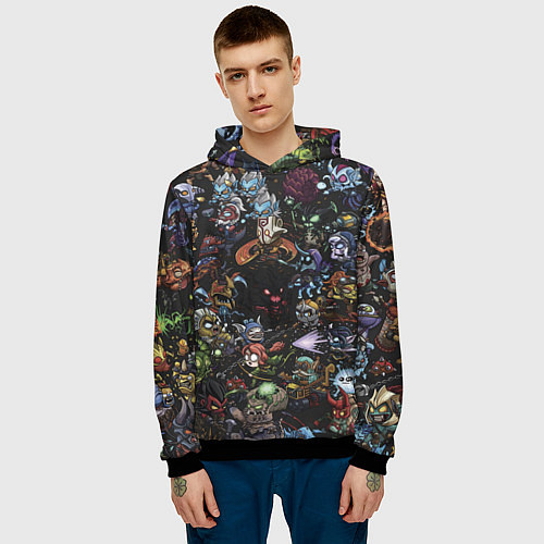 Мужская толстовка Heros Dota 2 / 3D-Черный – фото 3