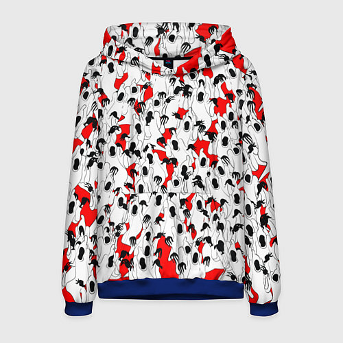 Мужская толстовка Haunted Family / 3D-Синий – фото 1