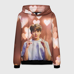 Толстовка-худи мужская JUNGKOOK BTS, цвет: 3D-черный