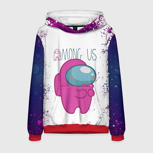 Мужская толстовка Among Us Love Z / 3D-Красный – фото 1