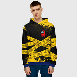 Толстовка-худи мужская AMONG US Амонг Ас, цвет: 3D-синий — фото 2