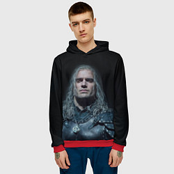 Толстовка-худи мужская Ведьмак 2 сезон, цвет: 3D-красный — фото 2